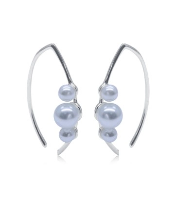 Pretty Pearl Silver Stud Earring STS-6126